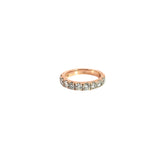 14k Rose Gold 1.50ct J SI1 (9) Diamond Wedding  Band Size 6 1/2